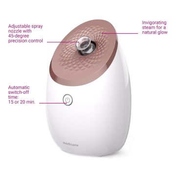 Medisana DS600 Nano-Ionic Facial Steamer featuring UV Technology