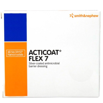 Acticoat Flex 7 Dressings with Silcryst Nanocrystals 5cm x 5cm (x5) 66800395